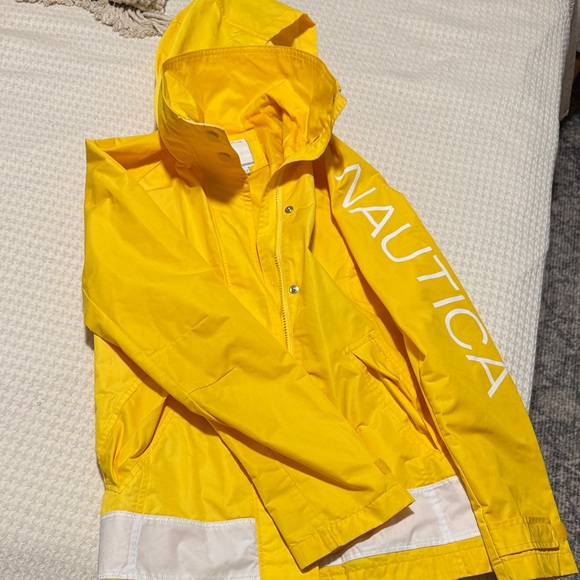 Nautica Bright Yellow Hooded Jacket - Picture 1 of 4